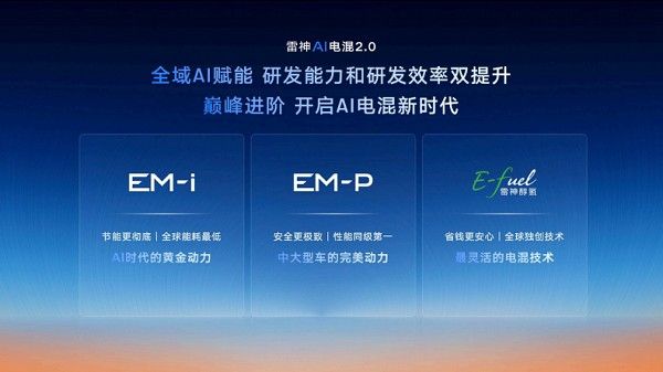 雷神AI电混2.0最大的特点是什么百公里馈电油耗低至2.49L