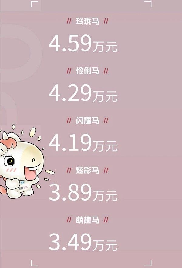 2026款奔腾小马上市售价3.49万起全系续航222km