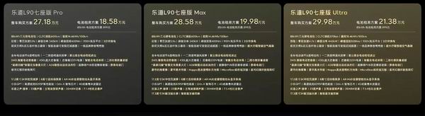 乐道L90大三排SUV上市介个26.58万起租电方案17.98万起