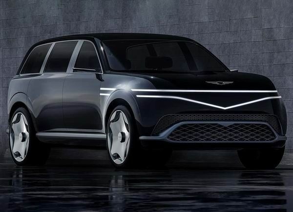 全新大型SUV捷尼赛思GV90最新路试谍照曝光对开门设计