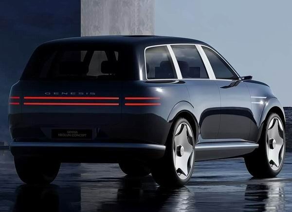 全新大型SUV捷尼赛思GV90最新路试谍照曝光对开门设计