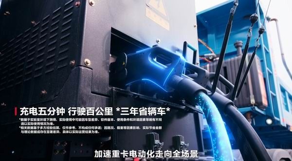 全球首个百兆瓦级四川元启星光重卡兆瓦超充站启用