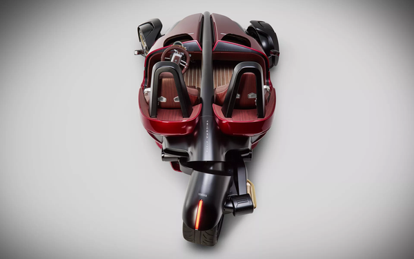 雅马哈Tricera未来派三轮电动车同转向原型车