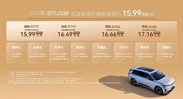 新款东风奕派eπ008五座版上市价格限时15.99万起