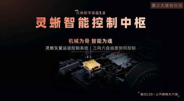 旗舰SUV上汽智己LS9搭载灵蜥数字底盘3.0技术
