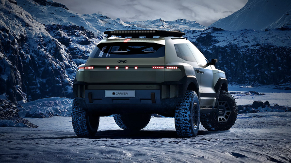 现代汽车发布全新越野概念车Crater强悍越野能力