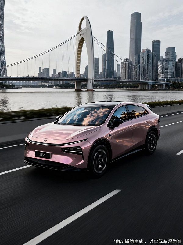 小鹏汽车小鹏G7车型新增官方改色服务推出宠粉色
