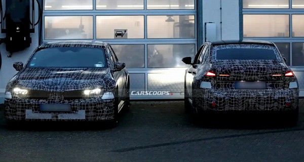 全新宝马3系和全新宝马i3同框谍照预计2026年发布