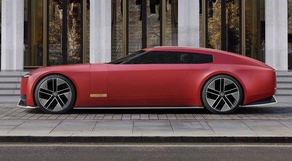 捷豹Type00概念车量产版哑光红涂装庆祝捷豹90周年