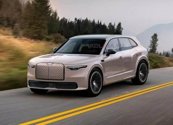 宾利首款纯电动SUV假想图将于2026年年中正式发布