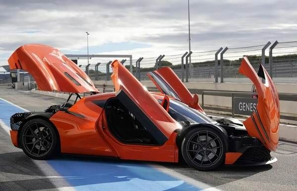 韩系敞篷跑车捷尼赛思Magma GT概念车官图采用V8发动机