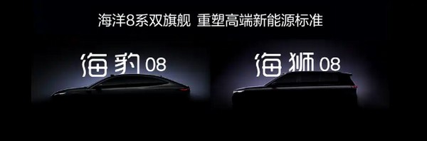 比亚迪海洋全新旗舰海豹08/海狮08新车将于2026年亮相
