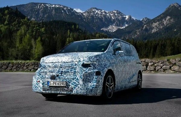 全新纯电奔驰VLE预告图最多提供8座布局福建奔驰负责国产