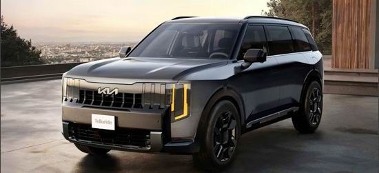 硬派方盒子起亚Telluride首次引入2.5T油电混动系统