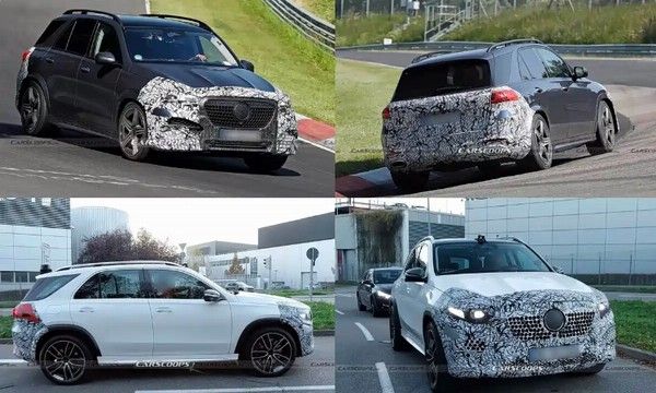 国产加长奔驰GLE车型谍照长轴距版奔驰GLE2026年推出