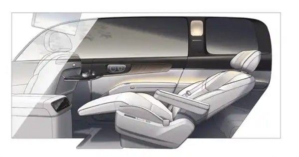 零跑D19内饰设计图双层叠环绕座舱和超椭圆数字曲面设计