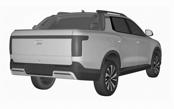 比亚迪全新皮卡的外观专利图曝光预计在2026年上市