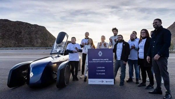 雷诺Filante Record概念车官图发布实现1008km续航