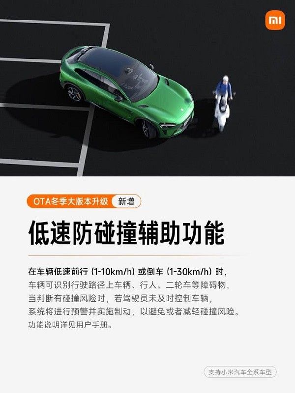 小米汽车OTA冬季大版本Xiaomi HyperOS 1.11系列软件