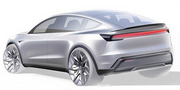 特斯拉Model YL和Model Y Performance车型设计手稿