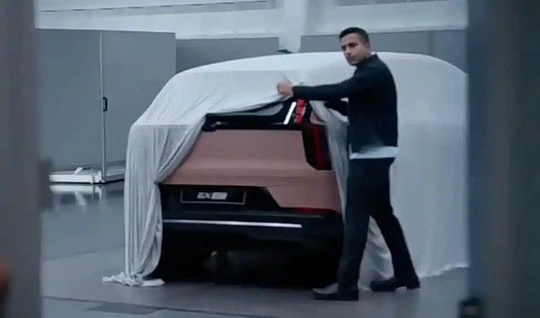 沃尔沃EX60中型SUV新车预告图发布将1月21日亮相