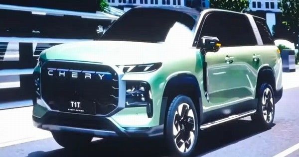 奇瑞全尺寸SUV谍照曝光并命名为T1T由皮卡改造而来