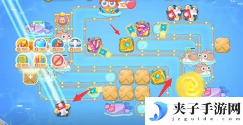 保卫萝卜4海的闺女第70关怎么过 海的闺女第70关无伤金萝卜通关攻略