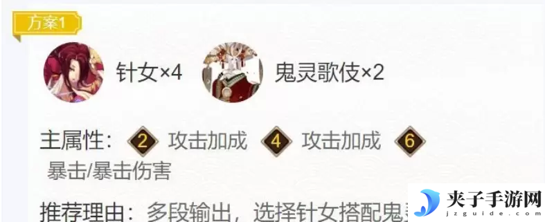 阴阳师待宵姑获鸟御魂搭配一览