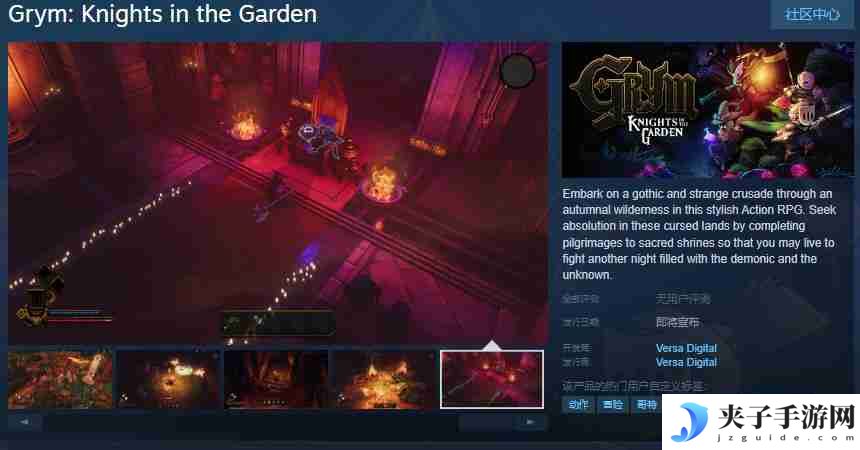 Grym: Knights in the Garden：探索神秘领域，勇往直前对抗黑暗