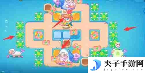 保卫萝卜4海的闺女第64关怎么过 海的闺女第64关无伤金萝卜通关攻略