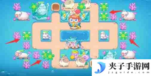 保卫萝卜4海的闺女第64关怎么过 海的闺女第64关无伤金萝卜通关攻略