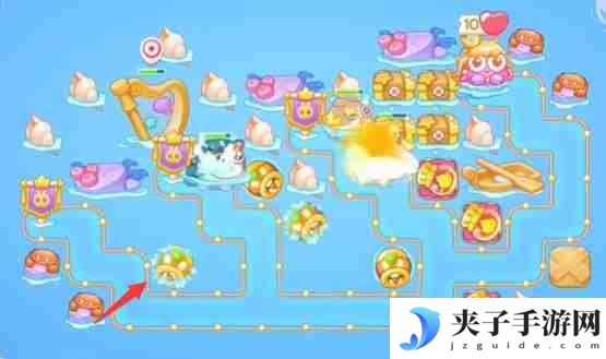 保卫萝卜4海的闺女第68关怎么过 海的闺女第68关无伤金萝卜通关攻略