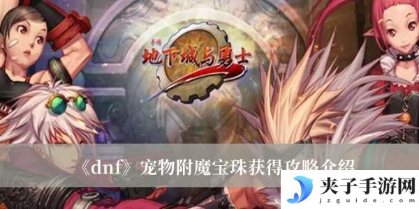 dnf宠物附魔宝珠怎么获得