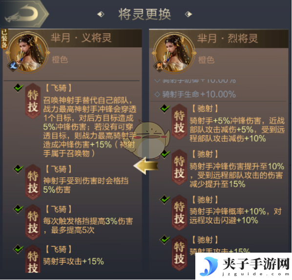 《乱世王者》骑兵的将灵养成攻略