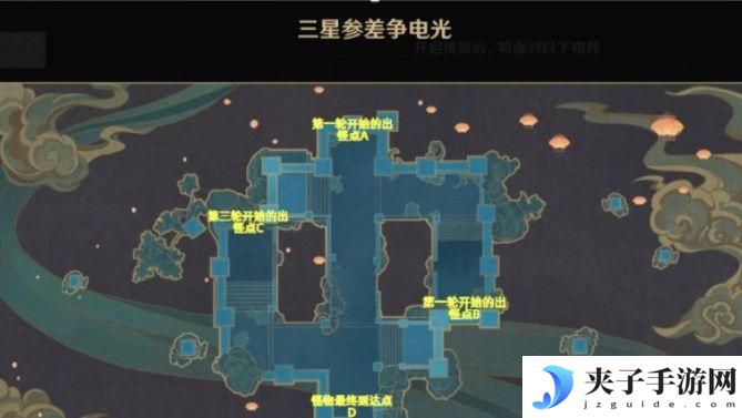 原神机关棋谭三星参差争电光怎么过